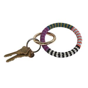 Porte-clés brodé de perles de luxe fait à la main nouveau design à la mode multicolore pour clé USB sac de vélo sac de voiture classique - Product Image 3