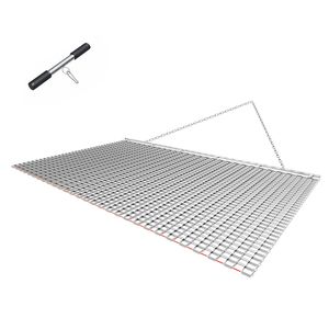 Erpice a Catena in Acciaio Zincato Durevole 6 x 3 Piedi, Rastrello ad Alta Efficienza per ATV/UTV/Trattori, Accessori per Agricoltura - Product Image 1