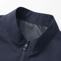 Ventes directes d'usine OEM, veste bomber pour homme en tissu tissé respirant et fin, veste polyvalente à col montant pour hommes d'âge moyen et personnes âgées, idéale pour le sport