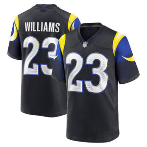 Custom <b>Printed</b> Adult American Football Jersey Set Quick Dry Polyester Material Streetwear Style Breathable Plus Size Feature - Product Image 6