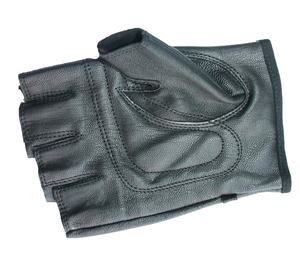 Gants de moto en cuir sans doigts Gants tactiques de sport avec demi-doigts durs - Product Image 3