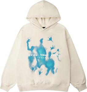 Hot Sell 100% Cotton Hoodies Blank <b>Thick</b> <b>Fleece</b> Heavy Weight Oversized Hoodies Custom Embroidery Logo Men Hoodies & Sweatshirts - Product Image 1