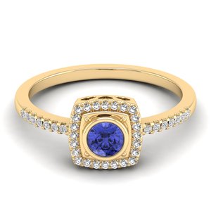REYES Customized 925 Sterling Silver VVS Moissanite Engagement <b>Rings</b> New Design Blue <b>Sapphire</b> Gemstone Wedding Fine Jewelry - Product Image 6
