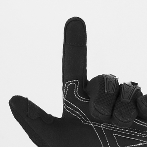 Gants de course à doigts complets avec protection de paume en fibre de carbone, respirants, anti-UV, antidérapants, pour motocross en extérieur, unisexe, avec fermeture auto-agrippante - Product Image 2