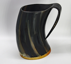 Taza de Cuerno de Búfalo Hecha a Mano, Ecológica, de Forma Natural, Pulida, Duradera, Artística, Coleccionable, Decoración Rústica para el Hogar, AUREVIA CRAFTS - Product Image 6