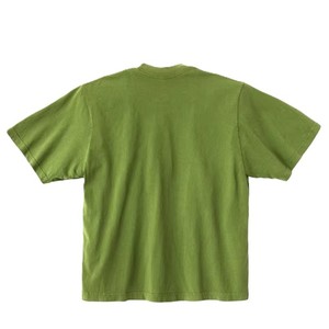 Camiseta de Manga Corta Verde Sólida Extra Grande para Hombre, 100% Algodón, Cuello Redondo, Estilo Casual, Tejido de Punto, Diseño Personalizado - Product Image 3
