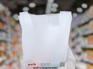 Sacs d'épicerie en PE de qualité alimentaire, imprimés flexo, thermoscellables, 100% biodégradables, 100% compostables, sans déchets plastiques, marque UKHI, Haryana - Product Image 5