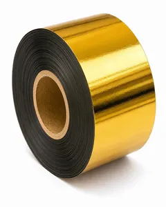 Cinta Adhesiva Holográfica Industrial Dorada de Vinilo Raspable, Adhesivo Reflectante Láser para Sellado de Cajas, Venta al por Mayor - Product Image 2