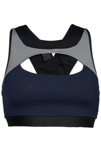 Ensemble de yoga avec soutien-gorge et leggings, logo frontal, sans manches, nouveau design, léger, disponible en différentes couleurs, pour femmes - Product Image 4