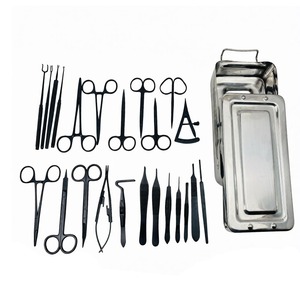 ชุดเครื่องมือผ่าตัดเปลือกตาสำหรับศัลยกรรมกระดูกและข้อ ได้รับการรับรองมาตรฐาน ISO13485 เคลือบสีดำทั้งชุด - Product Image 1