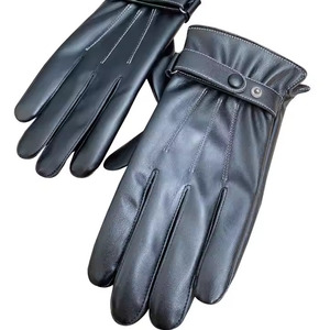 Gants de toilette en cuir véritable de qualité supérieure et au design élégant, gants à doigts complets, fabriqués au Pakistan par Leather. - Product Image 2