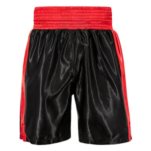 Unisex Boxing Shorts MMA Training Fitness Gym Cage Fight Kickboxing <b>Trunks</b> 100% Polyester Lightweight Breathable <b>Black</b> - Product Image 6