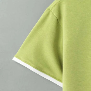 Ensemble deux pièces homme couleur unie : T-shirt et short respirant pour l'été, tenue décontractée et confortable, ensemble assorti personnalisé - Product Image 3