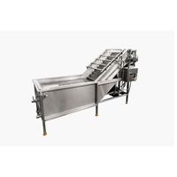 Commerciële groente- en fruitwasmachine motor milieuvriendelijke hoogwaardige roestvrijstalen bubbelwasser maïs noten tarwe Sri Brothers