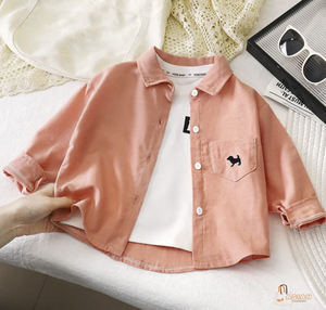 Camisetas Casuales de Manga Larga para Niños, Primavera-Otoño, Camisas para Bebés, Invierno, Cómodas, 100% Algodón Tejido, 180g, Transpirables - Product Image 1