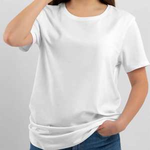 Camiseta de algodón Liso 120 GSM Logotipo de impresión personalizado Camisetas de hombre Camisetas de campaña promocional al por mayor - Product Image 1