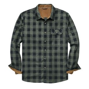 Camisa de Franela a Cuadros Azul Claro para Hombre, Algodón Cepillado, Forro de Invierno, Cierre de Botones, Camisas de Franela Casuales para Hombre - Product Image 2