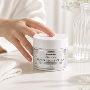 Crème de nuit réparatrice, crème pour la barrière cutanée, soin nourrissant du visage, soin des peaux sèches, crème raffermissante pour le visage, crème coréenne pour le soin de la peau - Product Image 5