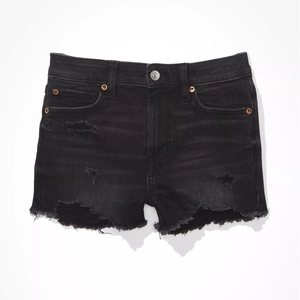 Fabricant et exportateur de vêtements : Shorts en jean décontractés pour femmes, taille haute, pour l'été, style streetwear, personnalisables OEM et marque privée - Product Image 1
