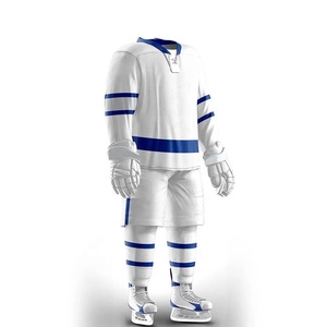 Maillot de hockey sur glace professionnel personnalisé avec logo, impression par sublimation, respirant, uniforme en polyester pour adultes - Product Image 1