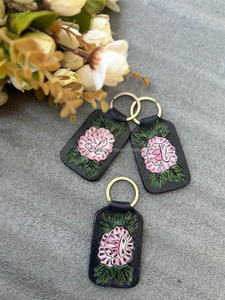 พวงกุญแจรูปขวดทำจากหนังวัวแท้พวงกุญแจรถทำเอง - Product Image 3