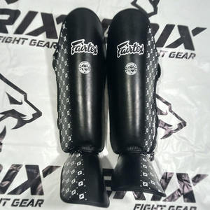 Protège-tibias en cuir pour Muay Thai et Boxe – Protection personnalisée des jambes avec fermeture auto-agrippante pour le sport - Product Image 4