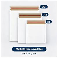 Enveloppes rigides en carton kraft imprimées avec logo personnalisé A3 A4 A5, sacs d'expédition plats pour vêtements, chaussures, documents