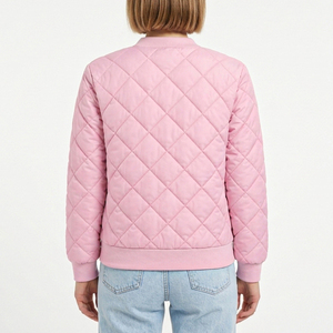 Chaqueta de Invierno para Mujer, Tipo Parka, Transpirable, con Cierre de Cremallera, Corte Ajustado, Cálida, con Logotipo Personalizado, Acolchada, Estilo Bomber - Product Image 4