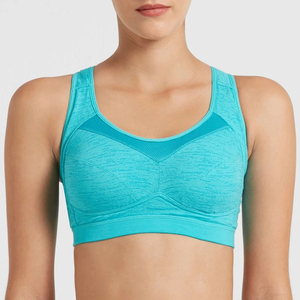 Nuevo Sujetador Deportivo de Alta Calidad para Mujer, Transpirable, Sin Costuras, de Spandex/Nylon, con Soporte Alto, Logotipo Frontal, para Yoga y Ejercicio - Product Image 4