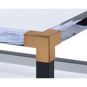 Tavolino da Caffè Lafty con Piano in Vetro Trasparente e Finitura Bianca Spazzolata - Product Image 5