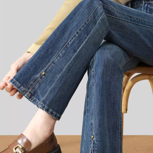 Vaqueros holgados para mujer, pantalones casuales para primavera y otoño, versátiles y fáciles de combinar, vaqueros transpirables de alta calidad para mujer - Product Image 4