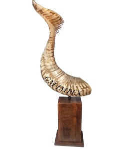 Color Natural cabra oveja cuerno decorativo regalo conjunto novedad hogar jardín Hotel boda Navidad decoración hecha a mano cabras ovejas - Product Image 5