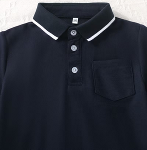Boys Summer Jersey Print Breathable Eco-Friendly <b>Compressed</b> Quick Dry O-Neck Casual Short Sleeve Polo Shirt Made in Bangladesh - Product Image 4