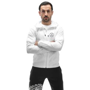 Veste coupe-vent Storm Wind Breaker, couleur blanche, légère, coupe-vent, imperméable, respirante, fermeture éclair intégrale, course à pied, randonnée, sports de plein air, pour hommes - Product Image 1