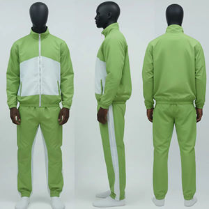 Conjunto Deportivo de Dos Piezas para Hombre, Chaqueta Cortavientos de Alta Calidad, Estilo Urbano, Logotipo Personalizado, Color Sólido, Verano, Ecológico, Ligero - Product Image 1