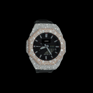 Montre carrée en quartz avec lunette à clous et moissanite VVS, unisexe, de luxe, style antique, artisanale, style Hip-Hop, meilleur prix de gros - Product Image 1