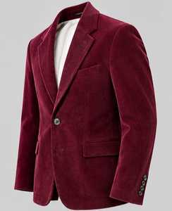 Blazer de pana de color para mujer, manga larga, cierre de botón de una sola fila, para otoño - Product Image 6