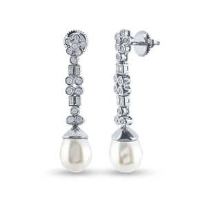 Boucles d'oreilles goutte diamant - Product Image 4