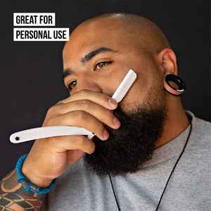 Professional Curve Straight <b>Razor</b> <b>Men</b> Wood Handle Barber Shaving Spider Pattern Face Cleaning Stainless Steel Blade A+ Grade - Product Image 5