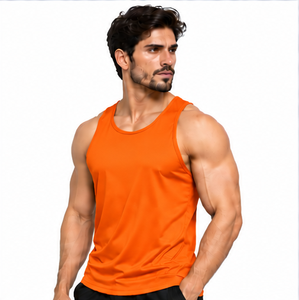 Custom Mens Tank <b>Top</b> High Quality Cotton Sleeveless T Shirt Summer Casual Fitness Gym <b>Vest</b> <b>Oversized</b> Streetwear Plus Size OEM OD - Product Image 1