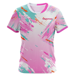 เสื้อยืดเจอร์ซีย์พิมพ์ลายกลางแจ้งแห้งเร็วงานตามสั่ง - Product Image 1