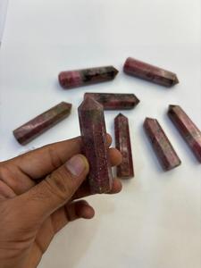 หินโรโดไนต์ธรรมชาติทรงหอคอย ขัดเงา สีชมพู สำหรับตกแต่งบ้าน ฮวงจุ้ย ขายส่ง - Product Image 3