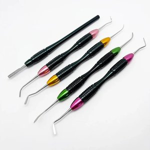 OPTITECH HEALTHCARE Juego de Espátulas para Resina Compuesta Dental, 5 Tipos, Múltiples Colores, Empuñadura Acanalada, Instrumentos Médicos Quirúrgicos - Product Image 3