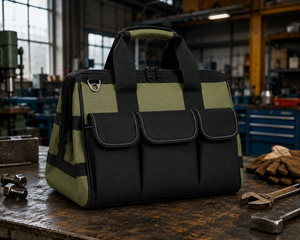 Bolsa de Herramientas Resistente |   Organizador de Herramientas Profesional para Electricistas y Mecánicos con Almacenamiento de Múltiples Bolsillos |   Gran Capacidad - Product Image 3