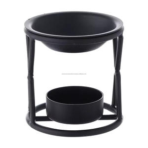 ที่วางธูปโลหะสีดำพร้อมตะแกรงสำหรับเผาถ่าน ที่วางธูป ที่เผาถ่าน ที่เผาสมัดจ์ ที่เผาเทียน - Product Image 5