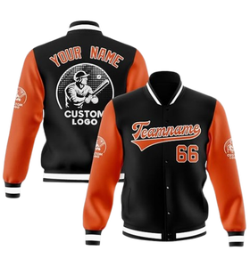 Custom Canvas Casual <b>Winter</b> Baseball Letterman Varsity Bomber <b>Jacket</b> Stand Personalized Name/Number Team Logo Men/Women/Youth - Product Image 4