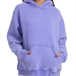 Sweat-shirt à capuche oversize en coton à manches longues, en molleton épais, personnalisable (impression et broderie), pour femmes, Fournisseur OEM ODM, Usine - Product Image 1
