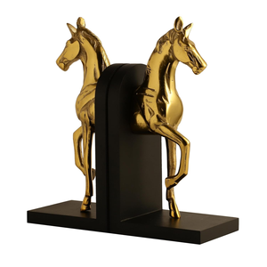 Handmade Creative Horse Design <b>Bookend</b> Stylish Bookshelf Organizer for Home Library and Table Decoration - Product Image 1