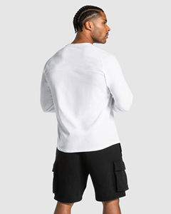 Camiseta Personalizada al por Mayor con Logotipo, Camiseta de Hombre de Alta Calidad, 100% Algodón, Manga Larga - Product Image 5
