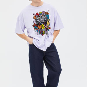 Camiseta de algodón tejida con logotipo personalizado al por mayor, estilo oversized, lavado ácido, para hombre, ropa formal de calle, camisa con cuello redondo para chicos. - Product Image 2